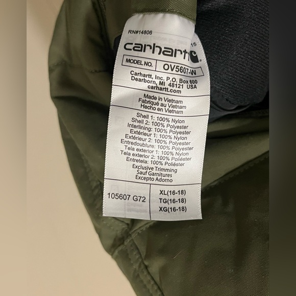 Carhartt Montana Insulated Reversible Fleece Lined Olive Green Vest—XL Women’s - Picture 6 of 9